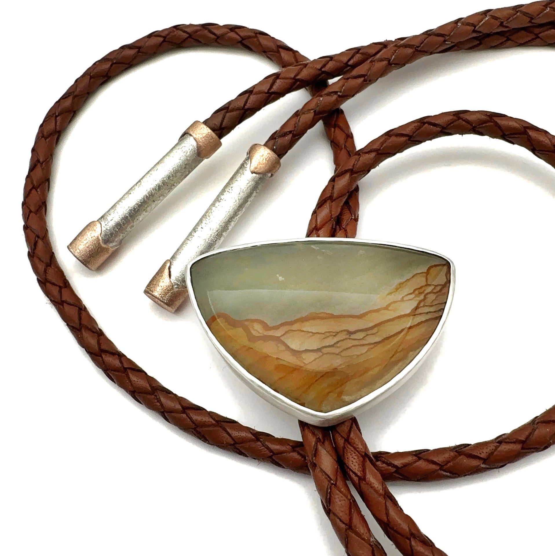 Cripple Creek Picture Jasper Bolo Tie