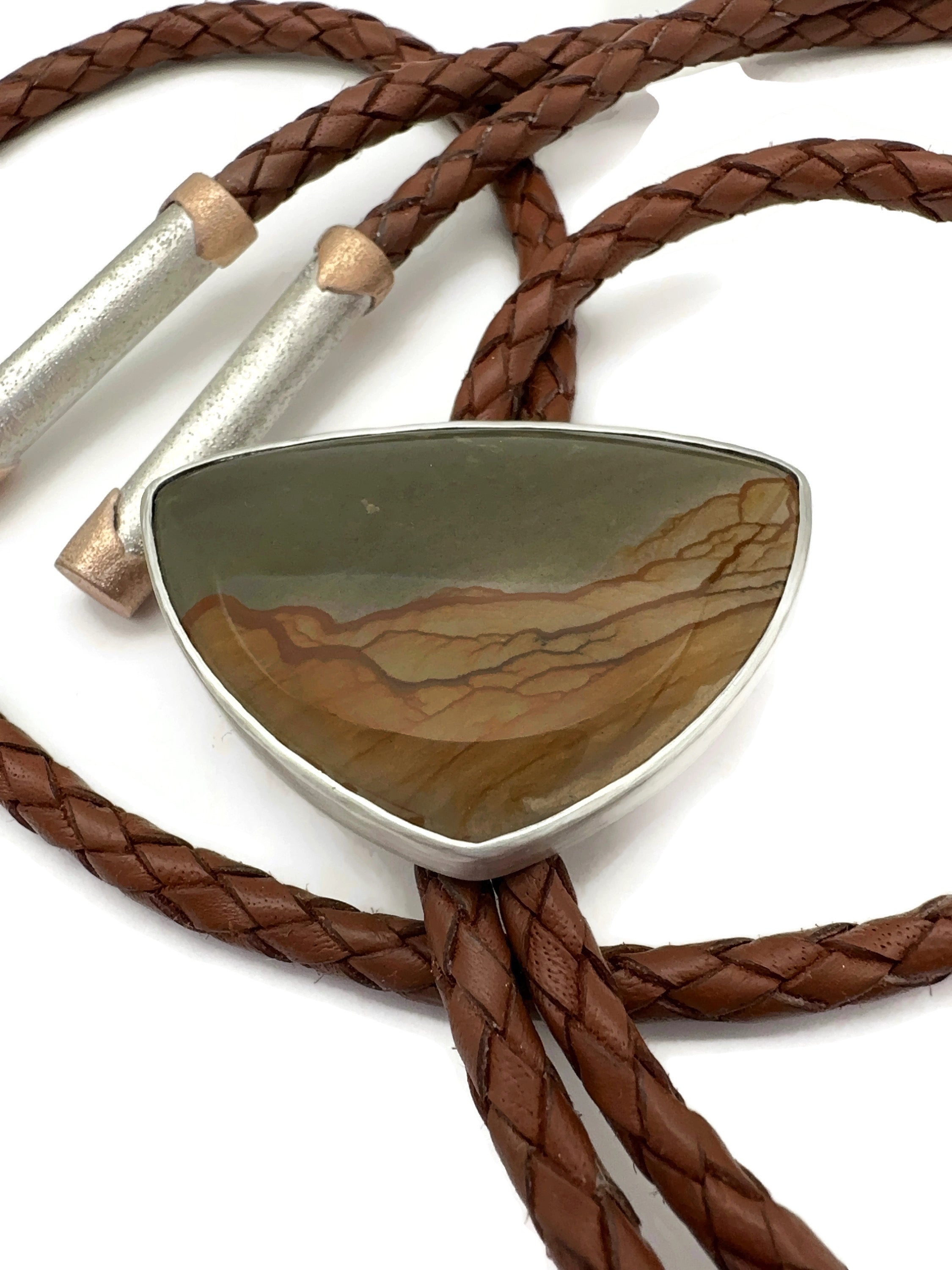 Cripple Creek Picture Jasper Bolo Tie