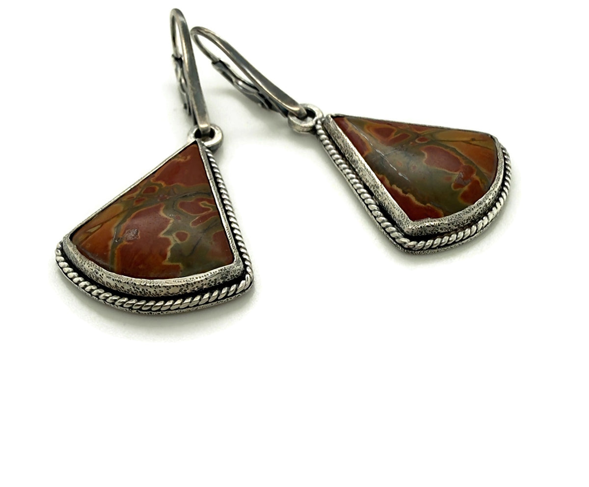 Autumn Mosaic — Cherry Creek Rhyolite Earrings