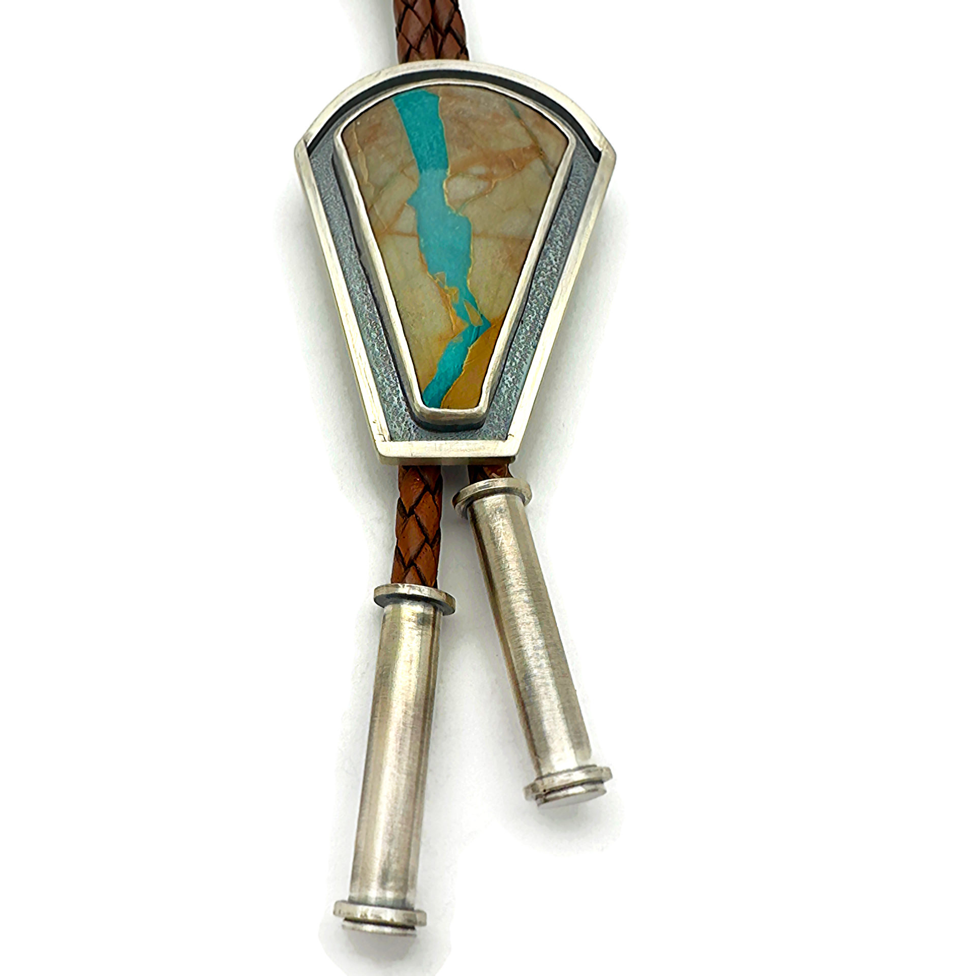 Royston Ribbon Turquoise Bolo Tie