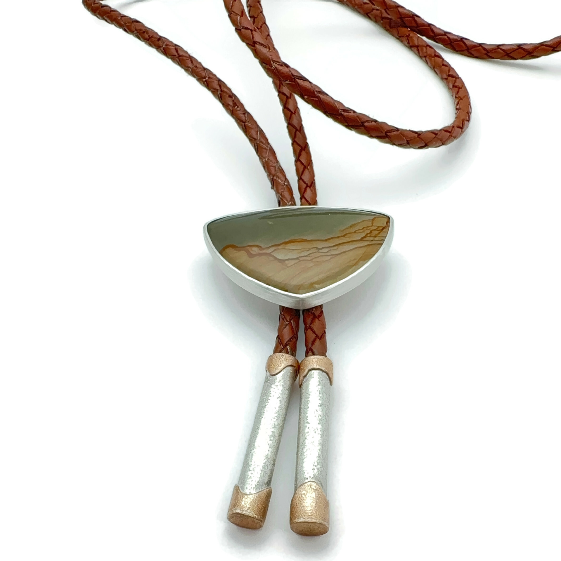 Cripple Creek Picture Jasper Bolo Tie