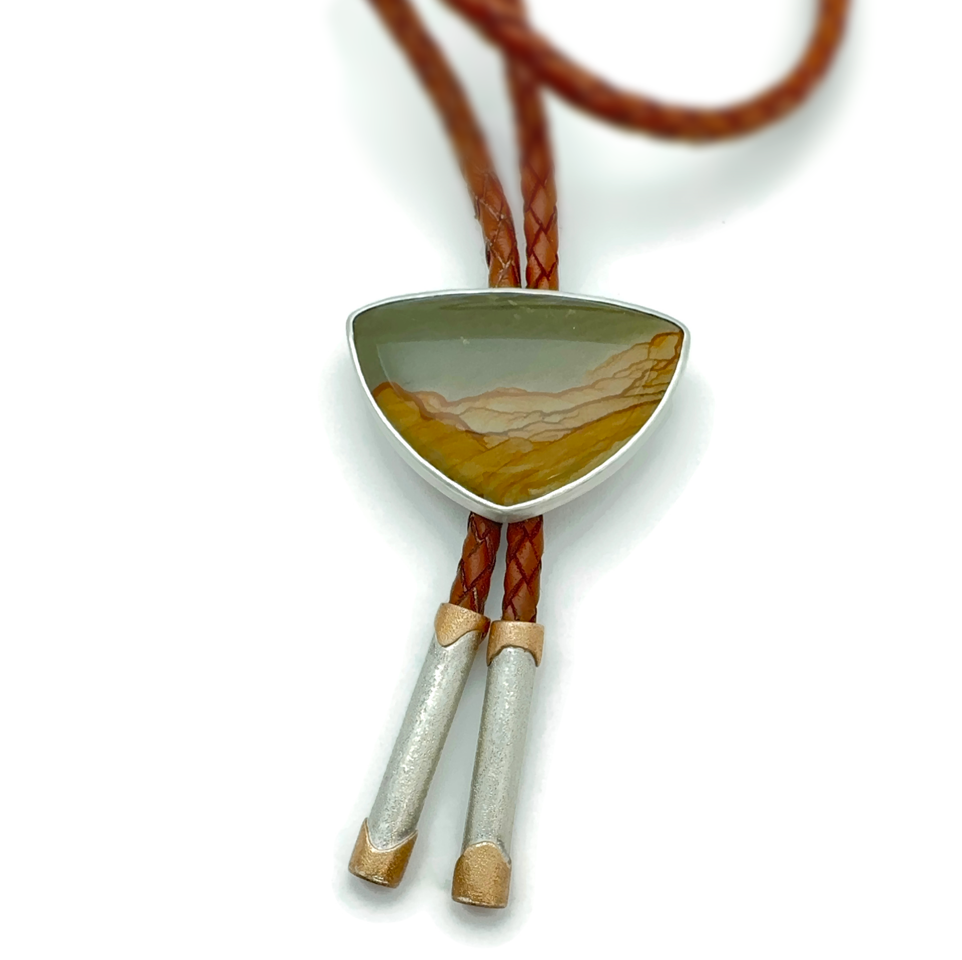 Cripple Creek Picture Jasper Bolo Tie