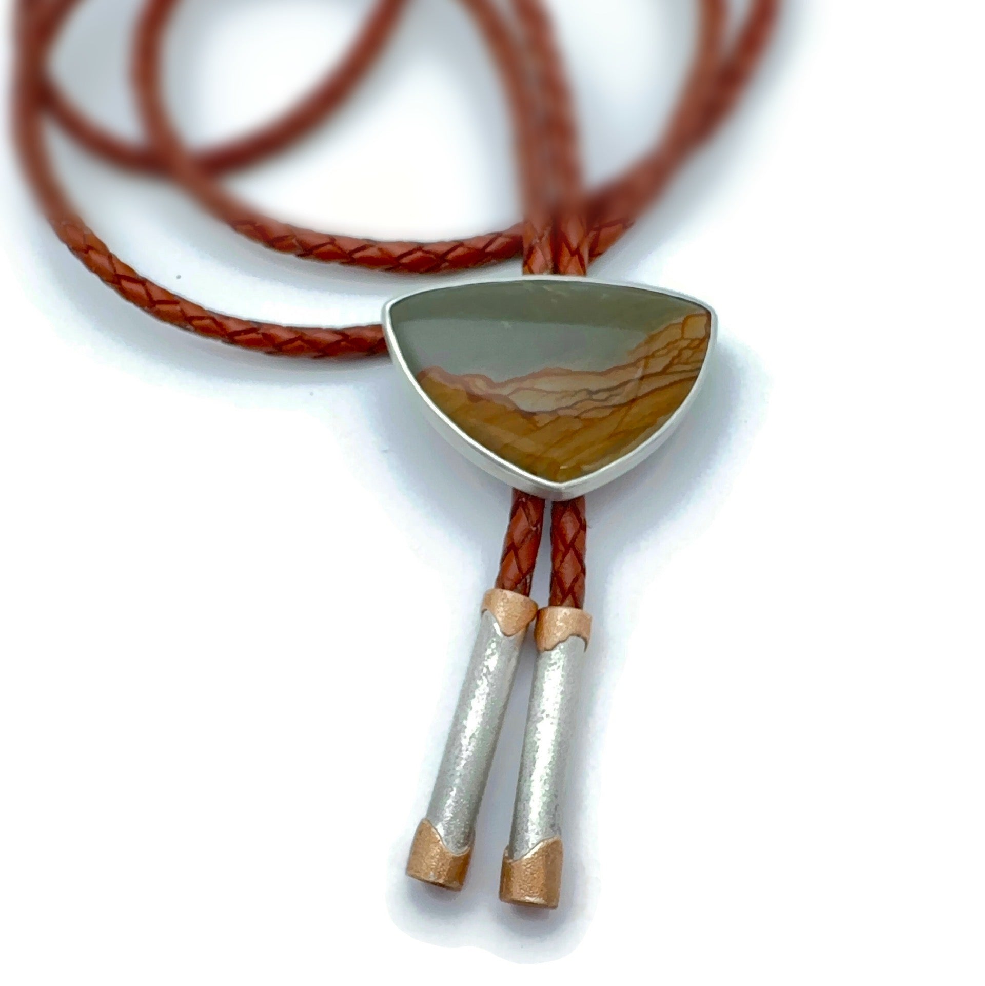 Cripple Creek Picture Jasper Bolo Tie