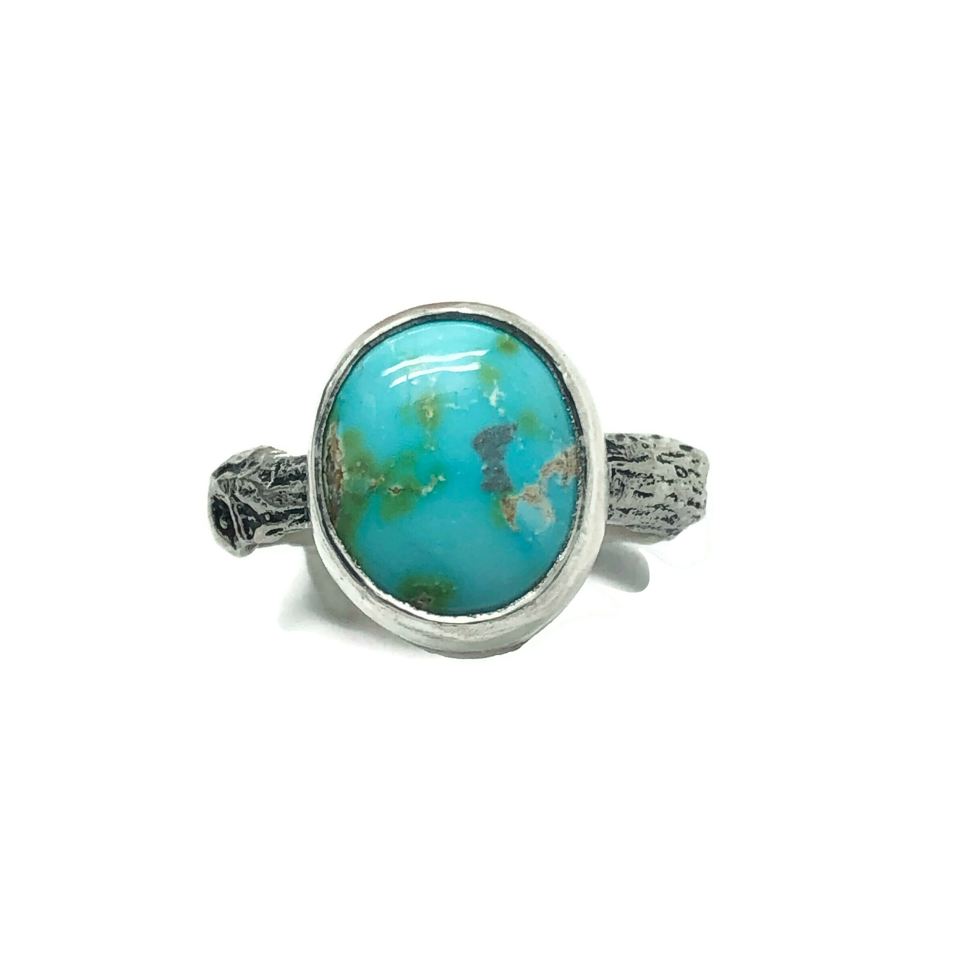 sterling silver and sonoran mountain turquoise twig ring