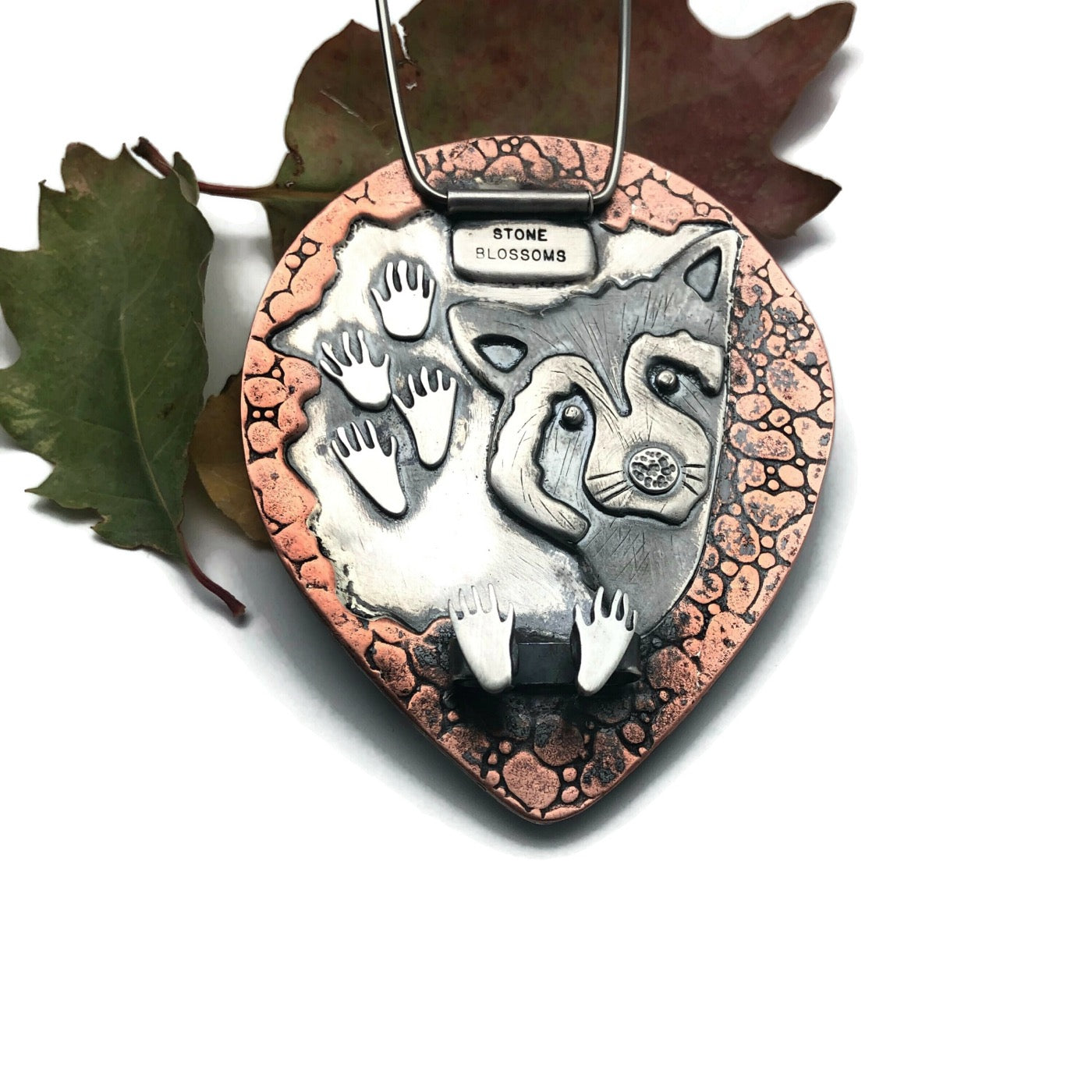 Raccoon Brooch