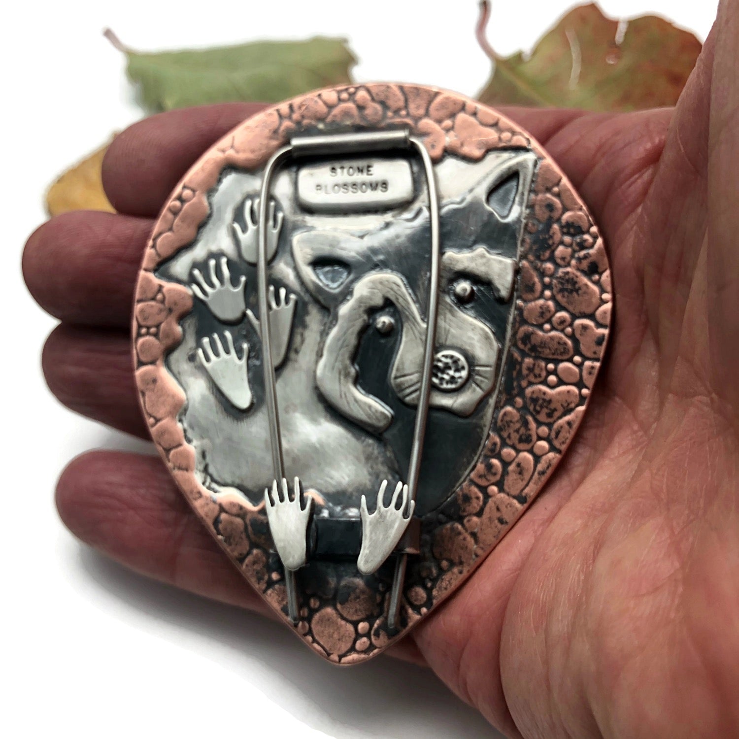 Raccoon Brooch