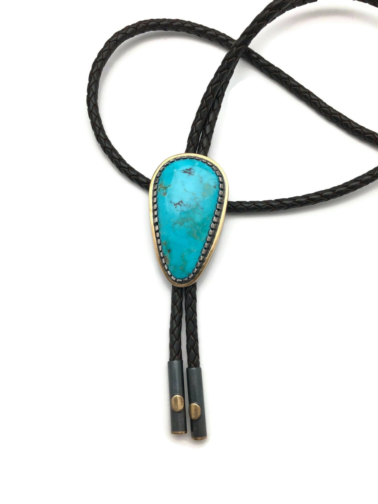 Kingman Turquoise Bolo Tie