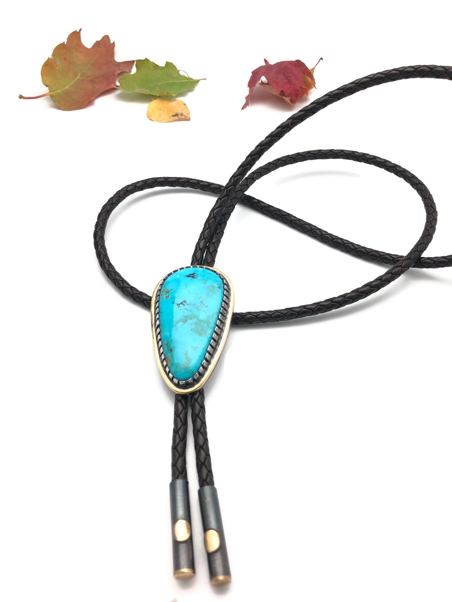 Kingman Turquoise Bolo Tie