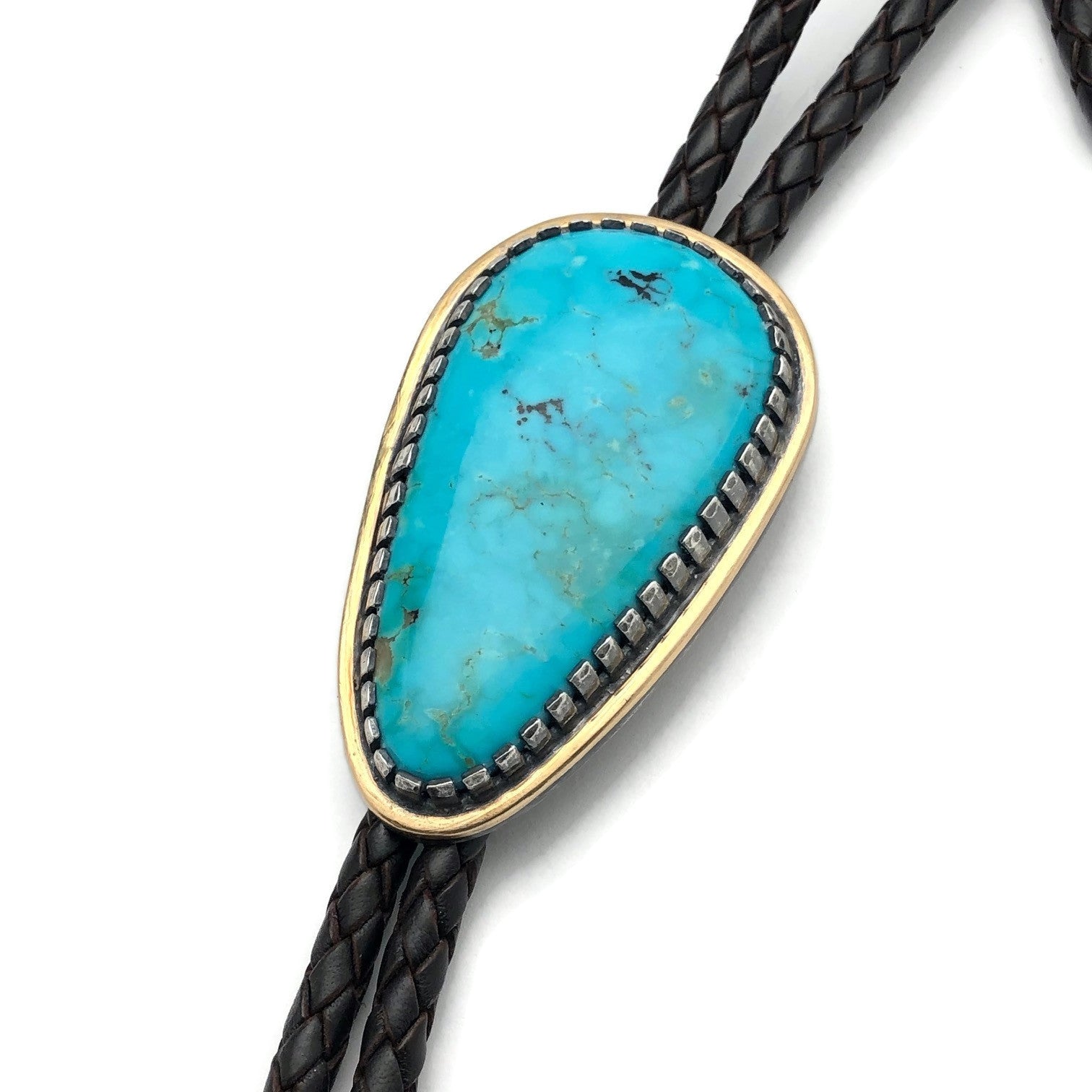 Kingman Turquoise Bolo Tie