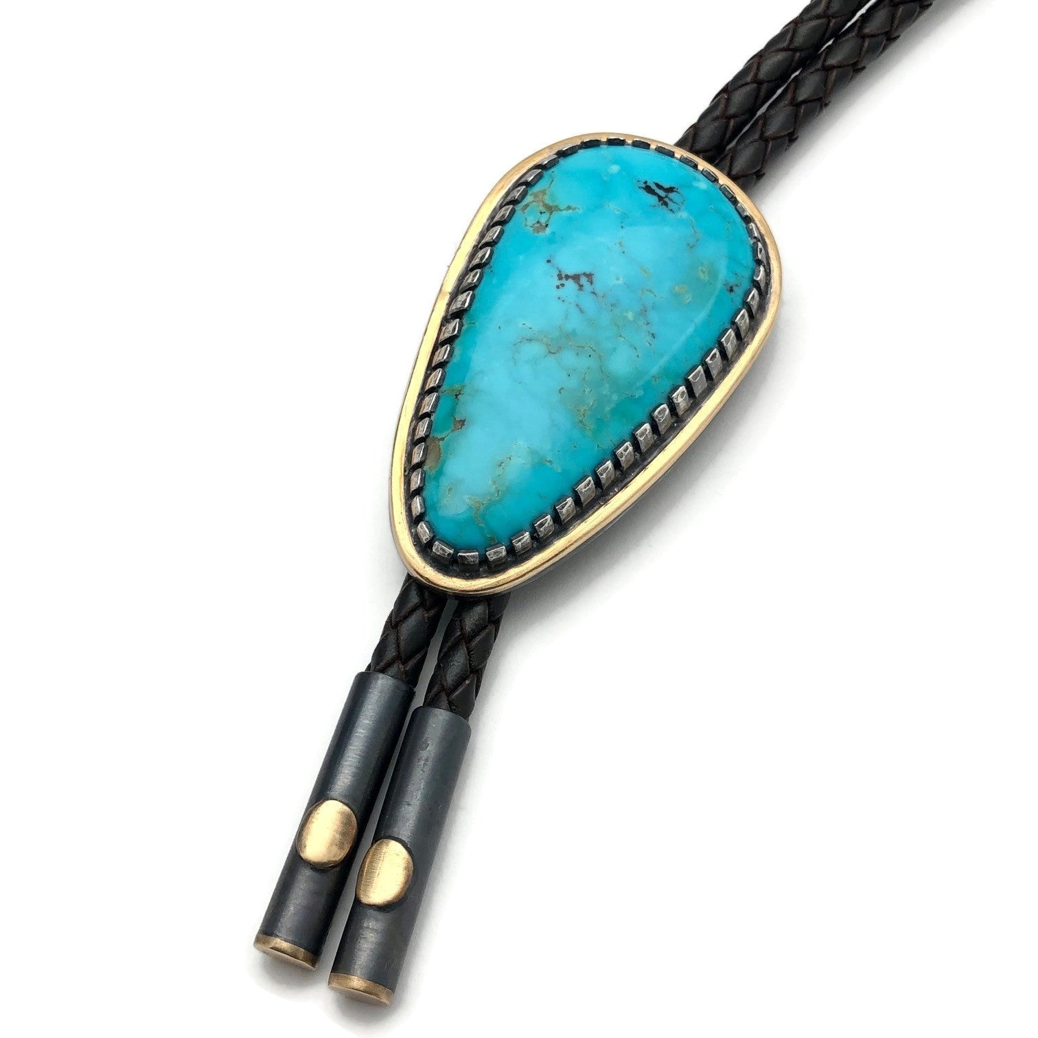 Kingman Turquoise Bolo Tie