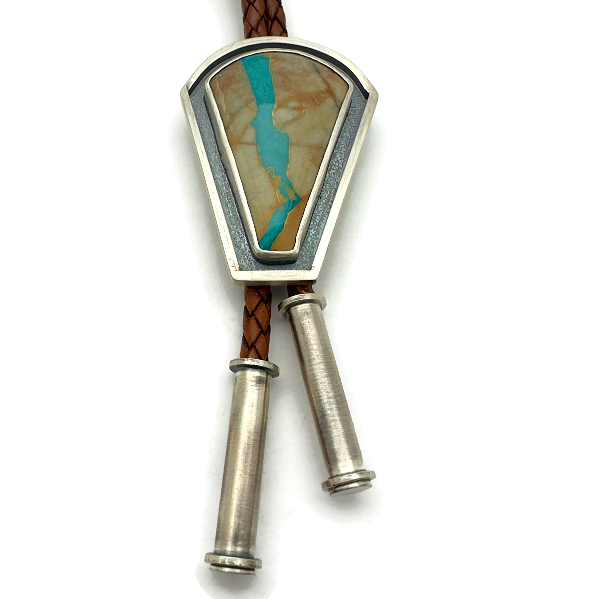 Royston Ribbon Turquoise Bolo Tie