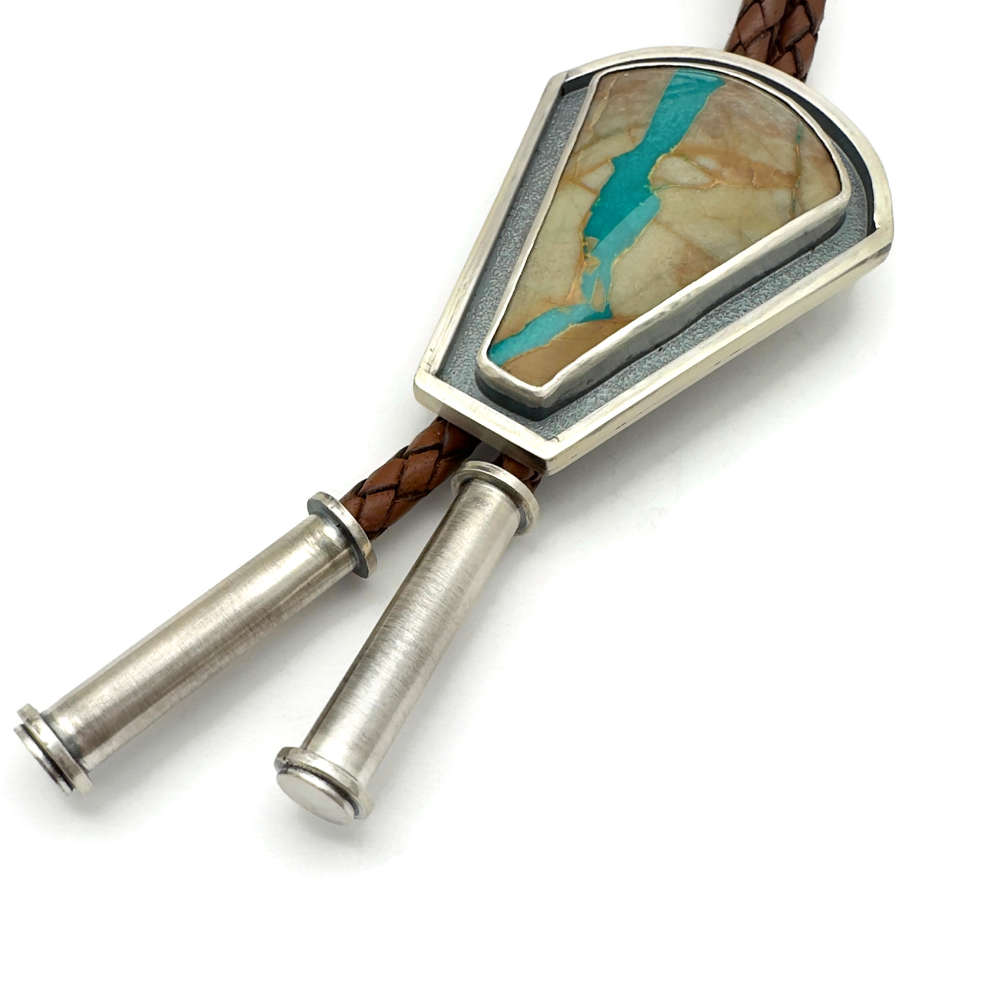 Royston Ribbon Turquoise Bolo Tie