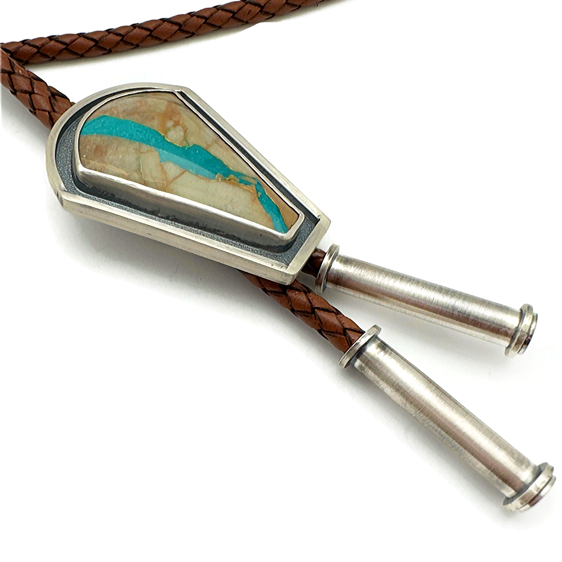 Royston Ribbon Turquoise Bolo Tie