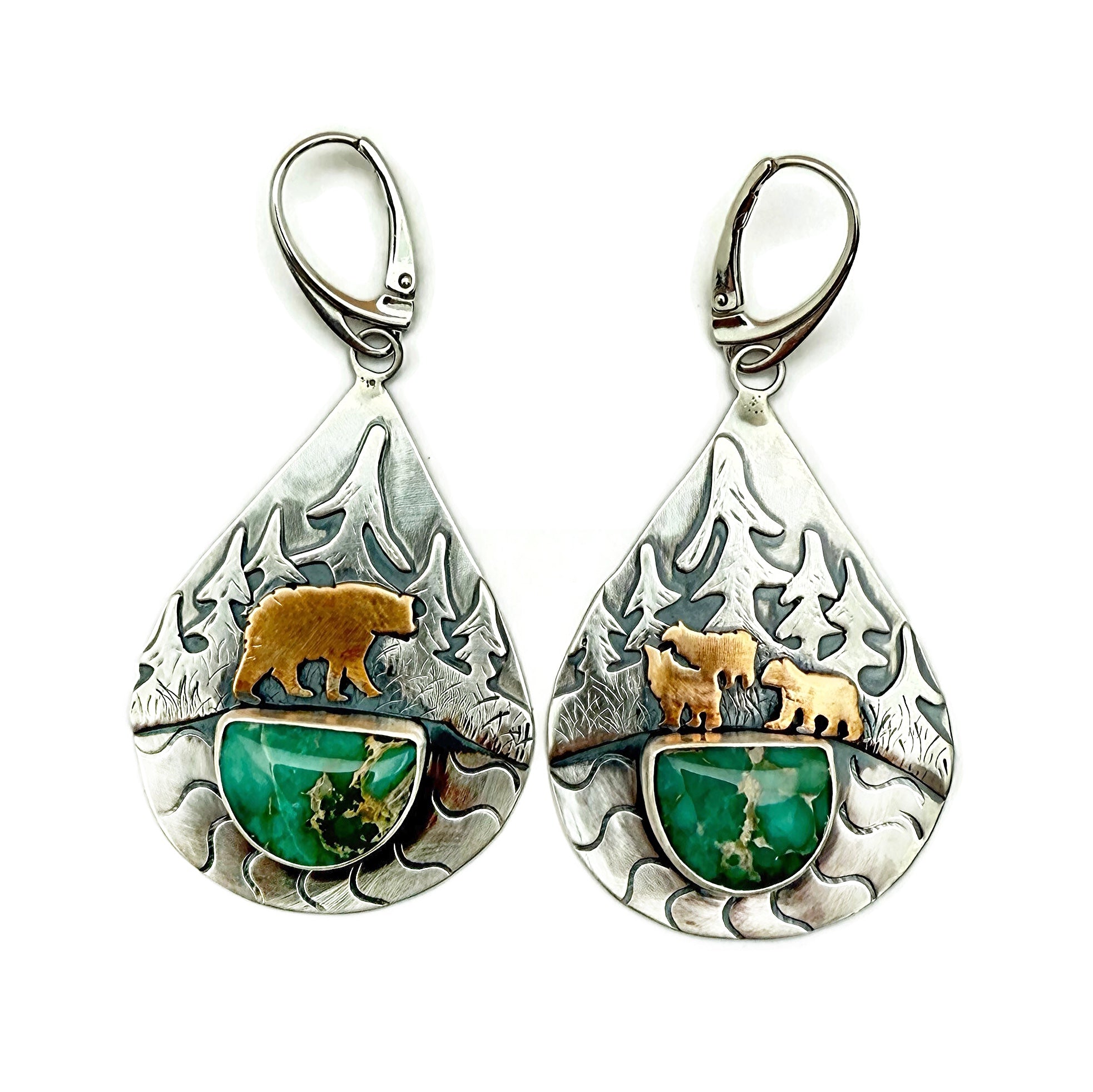 Mama Bear and Cubs Earrings