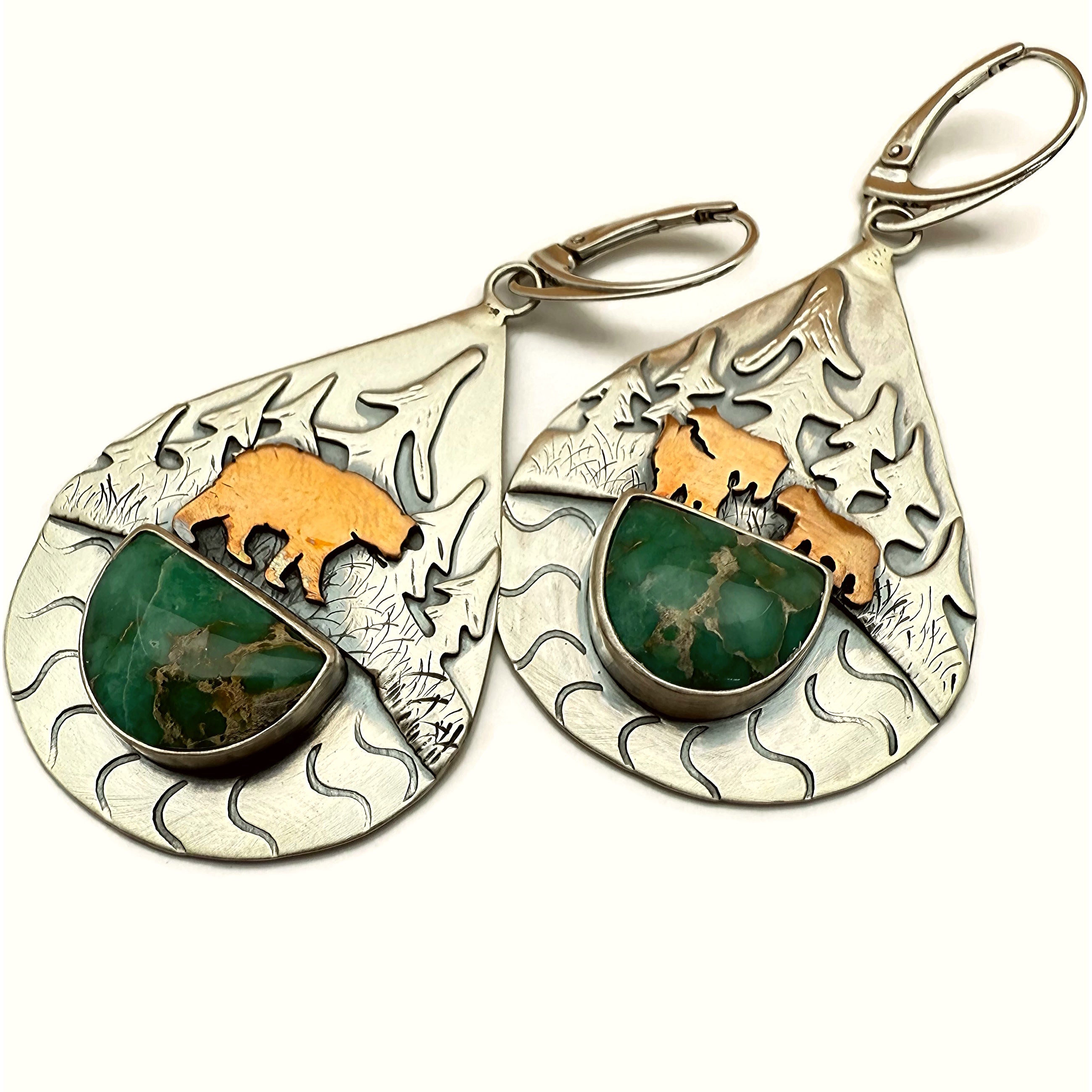 Mama Bear and Cubs Earrings