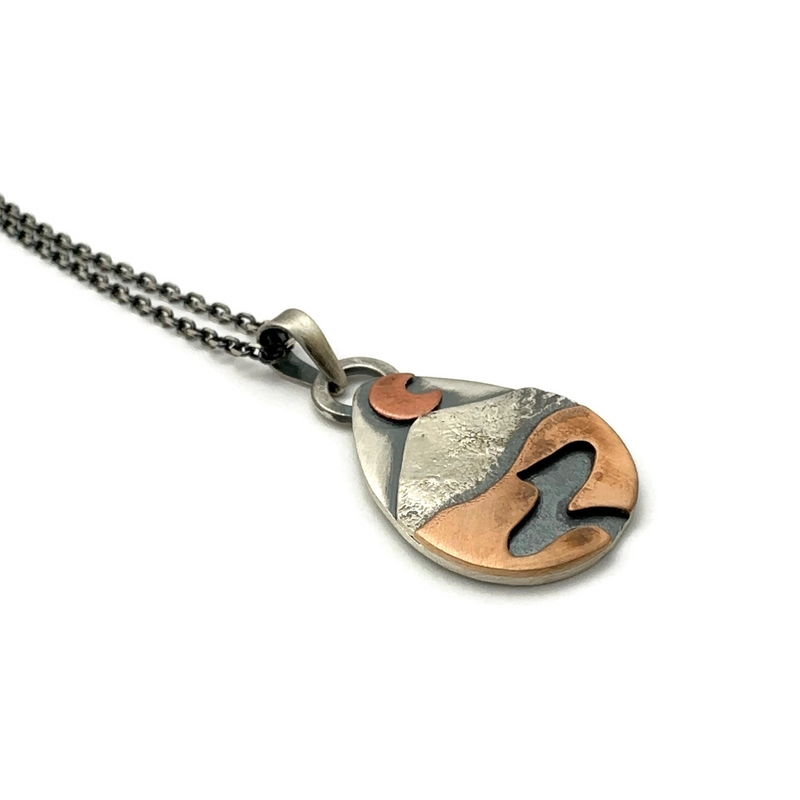 Crescent Moon Alpine Pendant