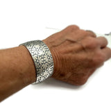 Sterling Silver Floral Cuff Bracelet
