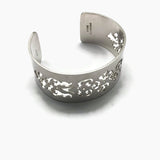 Art Nouveau Style Hand Pierced Cuff Bracelet