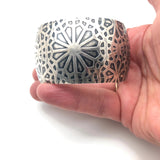 Sterling Silver Embossed Cuff Bracelet